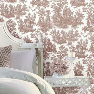 WAVERLY COUNTRY LIFE TOILE PEEL AND STICK WALLPAPER